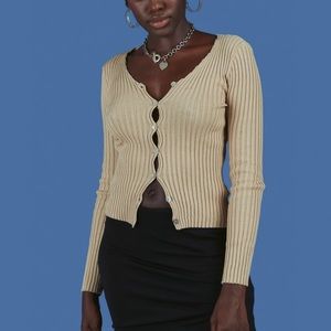 UNIF custard top tan NWT